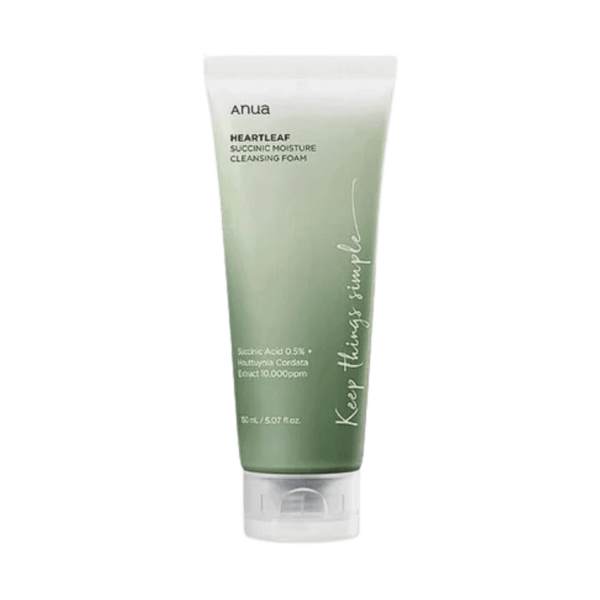 ANUA Heartleaf Succinic Moisture Cleansing Foam - veido prausiklis