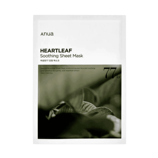 ANUA Heartleaf 77% Soothing Sheet Mask - lakštinė veido kaukė